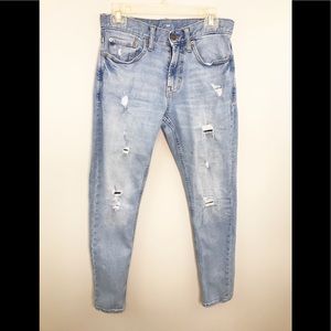 👀 Old Navy Men Distressed Light Wash Jeans👀